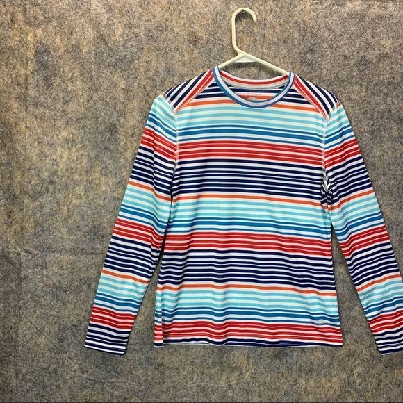 Reel Legends Shirt Men's Small Adult Medium Blue Orange Long Sleeve Lightweight - Picture 2 of 10